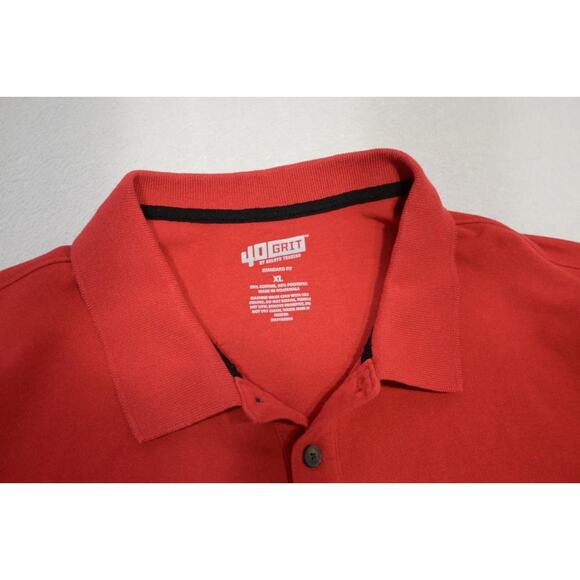Duluth Trading Co. 40 Grit Polo Shirt Red Rugged Work Mens Size XL - Picture 7 of 9